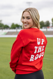 UP THE ROOS Red Crewneck